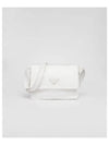 Small Padded Re-Nylon Shoulder Bag White - PRADA - BALAAN 2