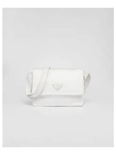 Small Padded Re-Nylon Shoulder Bag White - PRADA - BALAAN 2