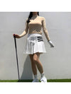 Golf Skirt Lively Pure White 3LINE Golf Skirt - LOLOALLOY - BALAAN 4