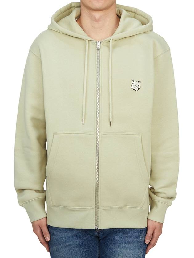 Bold Fox Head Patch Cotton Zip-Up Hoodie Ash Tree - MAISON KITSUNE - BALAAN 2