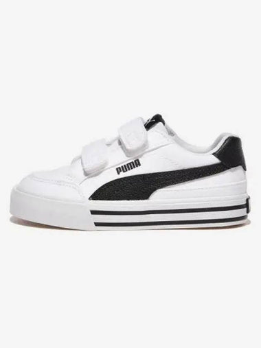 Coat Classic Bulk FS Velcro Preschool White Black - PUMA - BALAAN 1