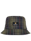 Cotton Reversible Bucket Hat Navy - BARBOUR - BALAAN 3