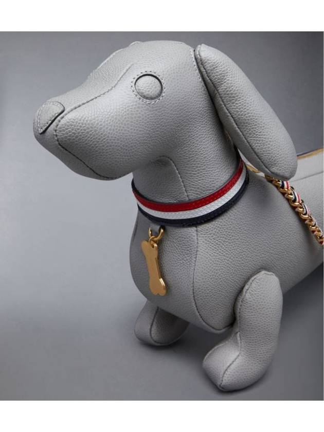 Mini Hector Pebble Grain Chain Shoulder Bag Grey - THOM BROWNE - BALAAN 6