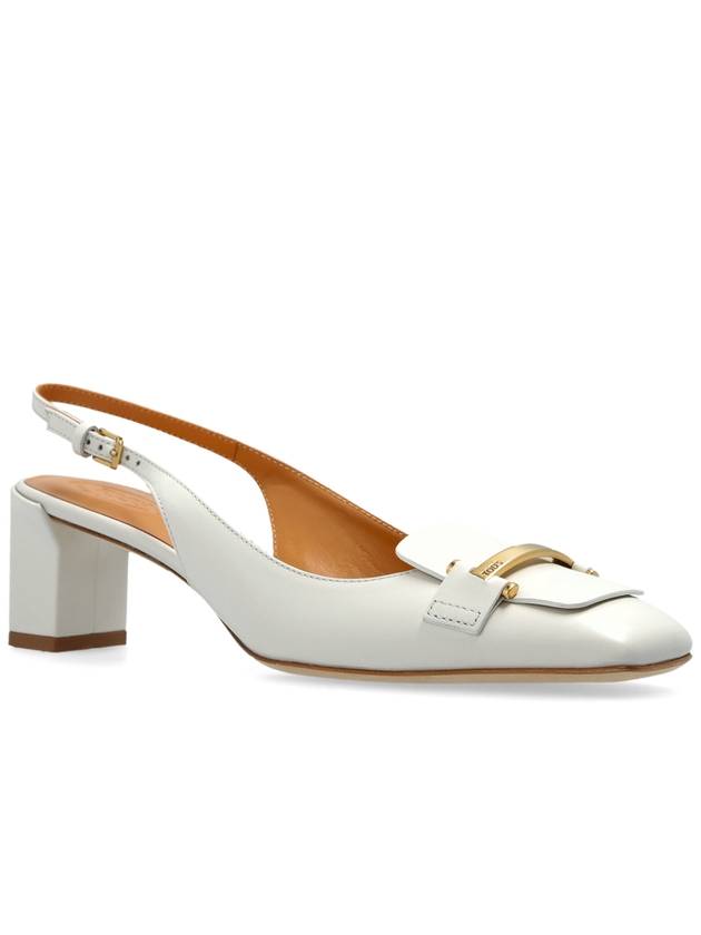 Tod’s Leather Heeled Shoes, Women's, White - TOD'S - BALAAN 4