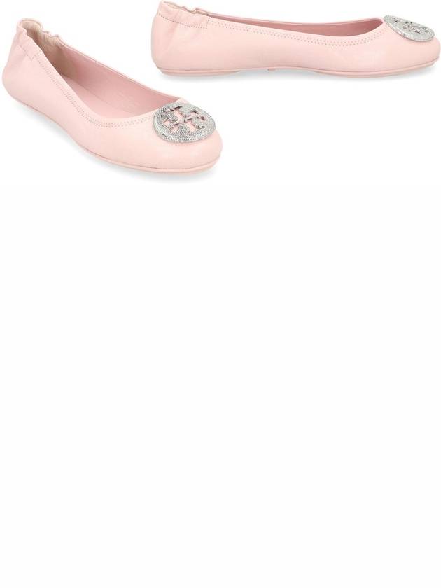 Minnie Leather Flat Pink - TORY BURCH - BALAAN 4