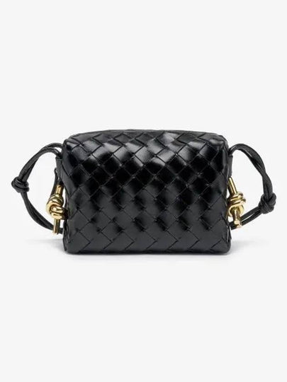 Intrecciato Loop Camera Mini Shoulder Bag Black - BOTTEGA VENETA - BALAAN 2