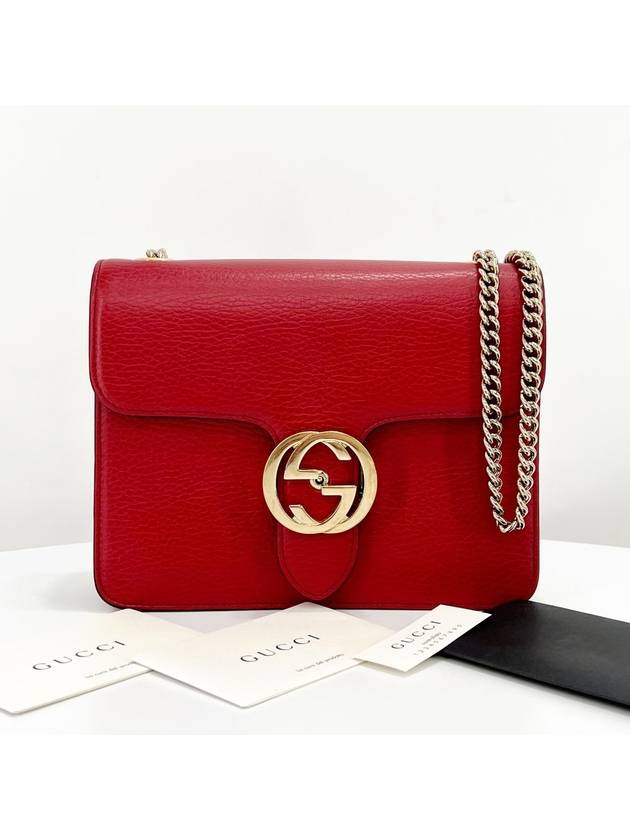 Interlocking chain cross bag red 510304 - GUCCI - BALAAN 1