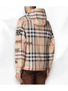 Men's Horseferry Print Check Hoodie Zip-up Beige - BURBERRY - BALAAN 4