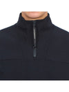 Metropolis Series Stretch Fleece Reverse Sweatshirt Navy - CP COMPANY - BALAAN 7