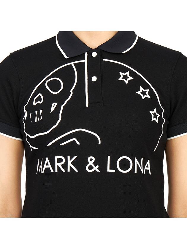 Golf New Skull Selen MLW 3A AP01 BLACK Women s Collar Short Sleeve T Shirt Regular Fit - MARK & LONA - BALAAN 9