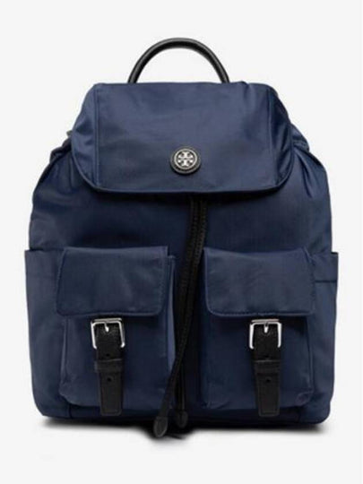 Virginia Flap Nylon Backpack Blue - TORY BURCH - BALAAN 2