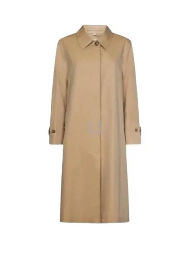 Women's Gathered Panel Tropical Gabardine Car Trench Coat Honey - BURBERRY - BALAAN 2