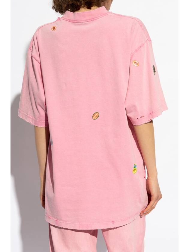 Balenciaga T-shirt With Print, Women's, Pink - BALENCIAGA - BALAAN 4