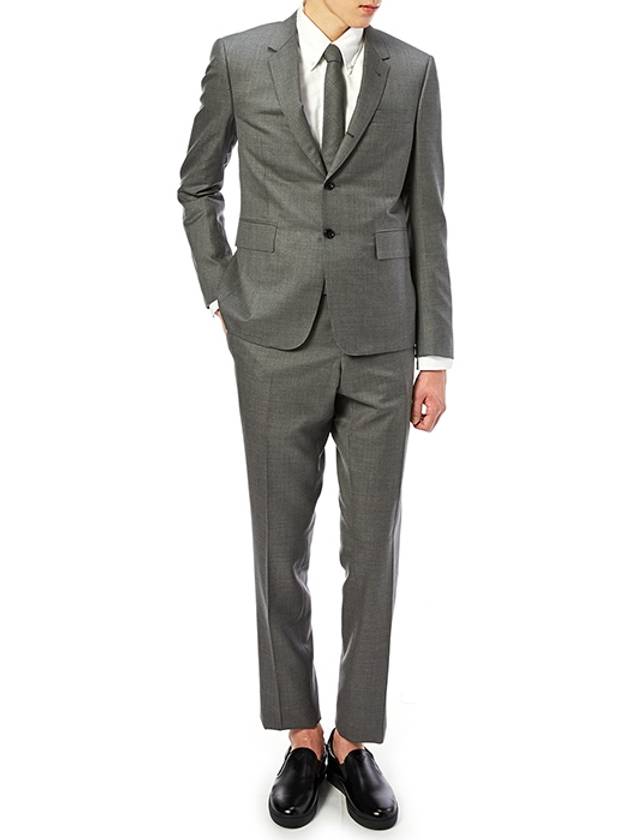 Men's Wool High Armhole Fit 3 Suit Medium Gray - THOM BROWNE - BALAAN.