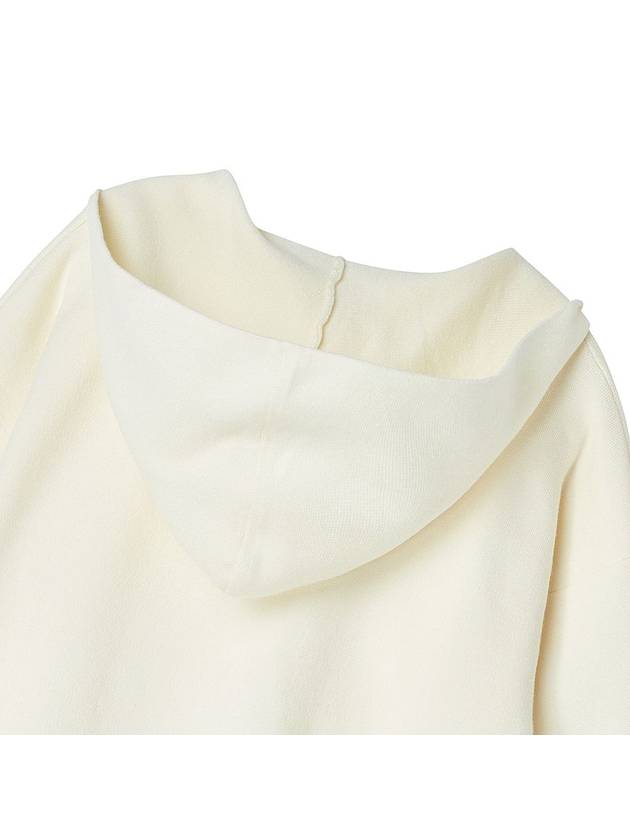 Half Zip Up Hood Pullover Knit Top Ivory - THE GREEN LAB - BALAAN 11