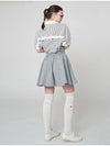 AW41TL03 Striped back frill G shirtWhite - ATHPLATFORM - BALAAN 6