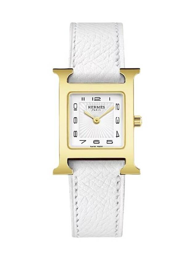 Women's Heure H Watch Gold White - HERMES - BALAAN 2