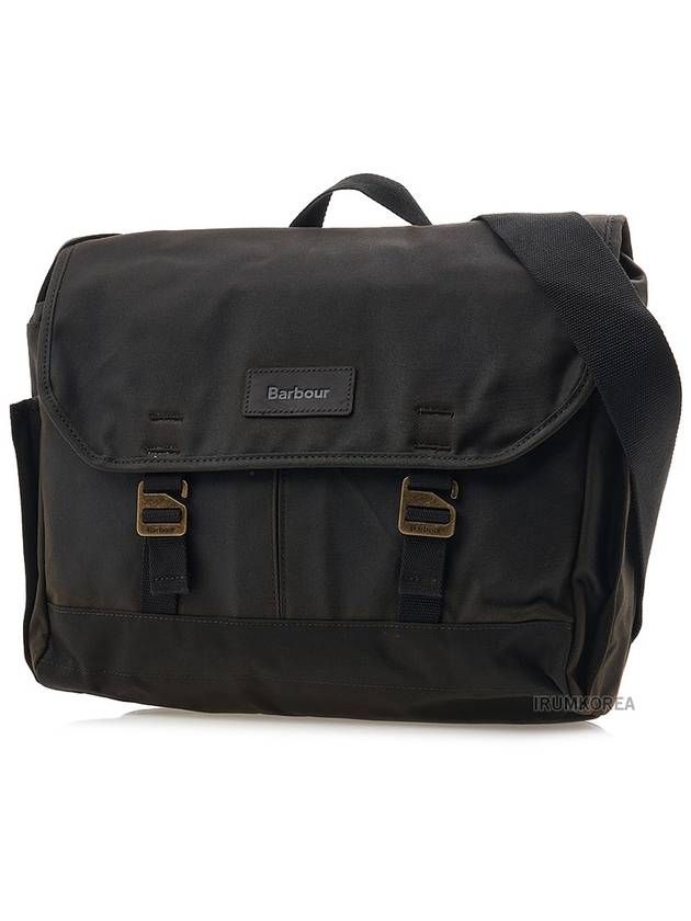 Essential Wax Messenger Bag Olive - BARBOUR - BALAAN 3