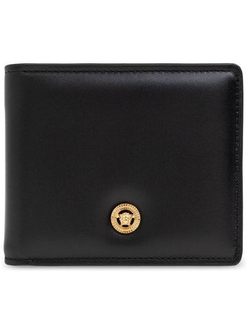 Versace Leather Wallet, Men's, Black - VERSACE - BALAAN 1