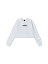 CROP LONGSLEEVE T SHIRTWHITE - VAEKCIE - BALAAN 2