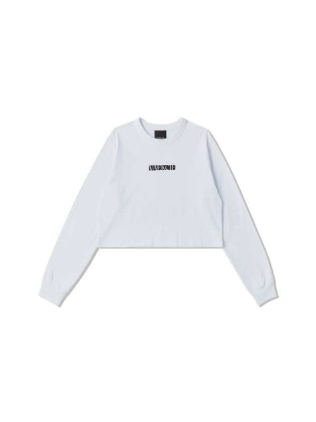 CROP LONGSLEEVE T SHIRTWHITE - VAEKCIE - BALAAN 1