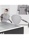 Eyewear Aviator Logo Sunglasses Silver - MONCLER - BALAAN 3