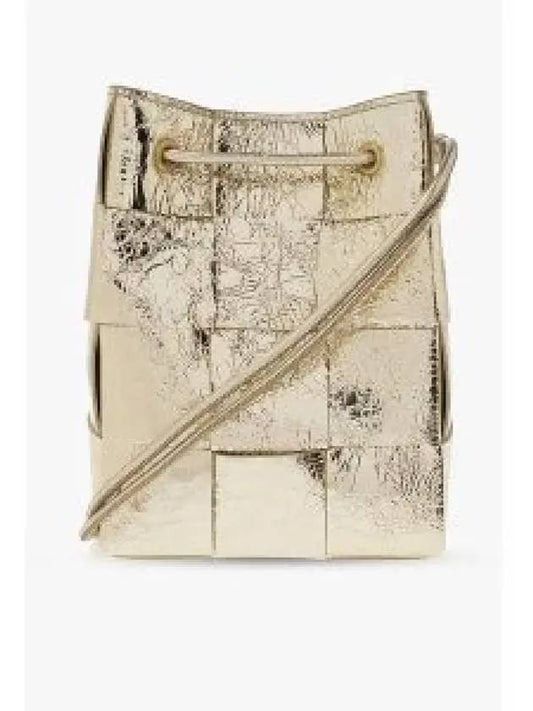 Cassette Small Bucket Bag Gold - BOTTEGA VENETA - BALAAN 2