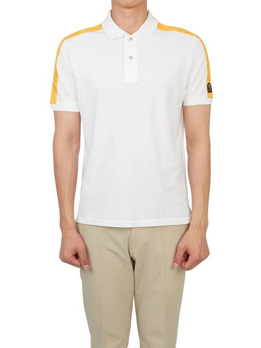 Men s Collar Short Sleeve T Shirt PMPOLPO06 OFF WHITE - PARAJUMPERS - BALAAN 1