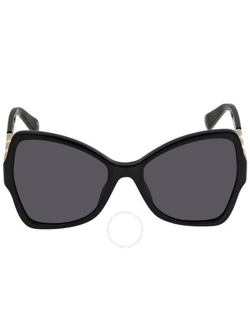 Moschino Dark Grey Butterfly Ladies Sunglasses MOS099/S 0807/IR 54 - MOSCHINO - BALAAN 1