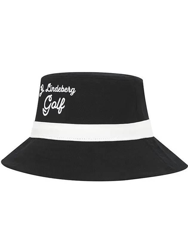 Lukas Embroidery Logo Golf Bucket Hat Black - J.LINDEBERG - BALAAN 3