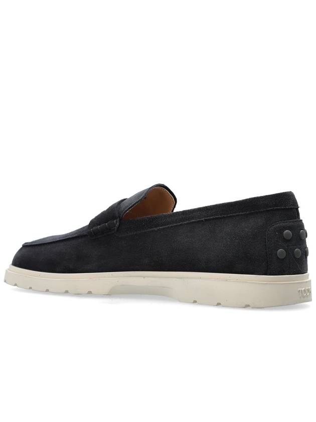 Tod’s Suede Shoes Type Loafers, Men's, Navy Blue - TOD'S - BALAAN 5