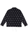 Paisley Logo Coach Jacket Black - ARCANE FUNK - BALAAN 3