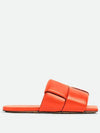 Bottega Veneta Intrecciato Patch Flat Mule Orange - BOTTEGA VENETA - BALAAN 2