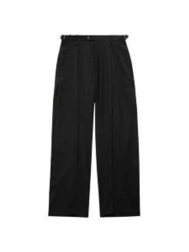 Wool Viscose Blend Straight Pants Black - BALENCIAGA - BALAAN 2