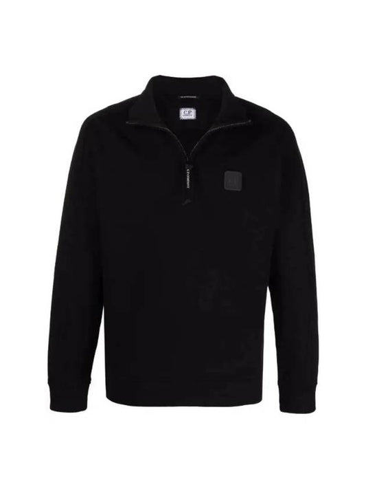 Lens Wappen Light Fleece Sweatshirt Black - CP COMPANY - BALAAN 1