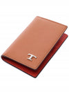 Logo decorated two fold wallet XAMTSYFA200RTV - TOD'S - BALAAN 6