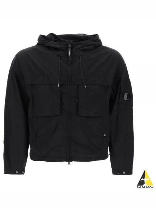 Chrome R Hooded Jacket Black - CP COMPANY - BALAAN 2