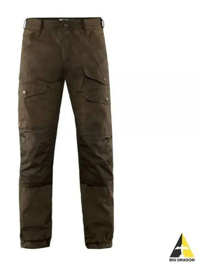 Men's Long Vidda Pro Ventilated Track Pants Dark Olive - FJALL RAVEN - BALAAN 2