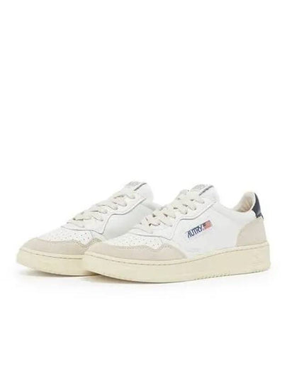 Medalist Navy Tab Low Top Sneakers White Blue - AUTRY - BALAAN 2