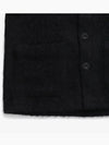 Mohair V-neck Relaxed Fit Wool Cardigan Black - OUR LEGACY - BALAAN 4