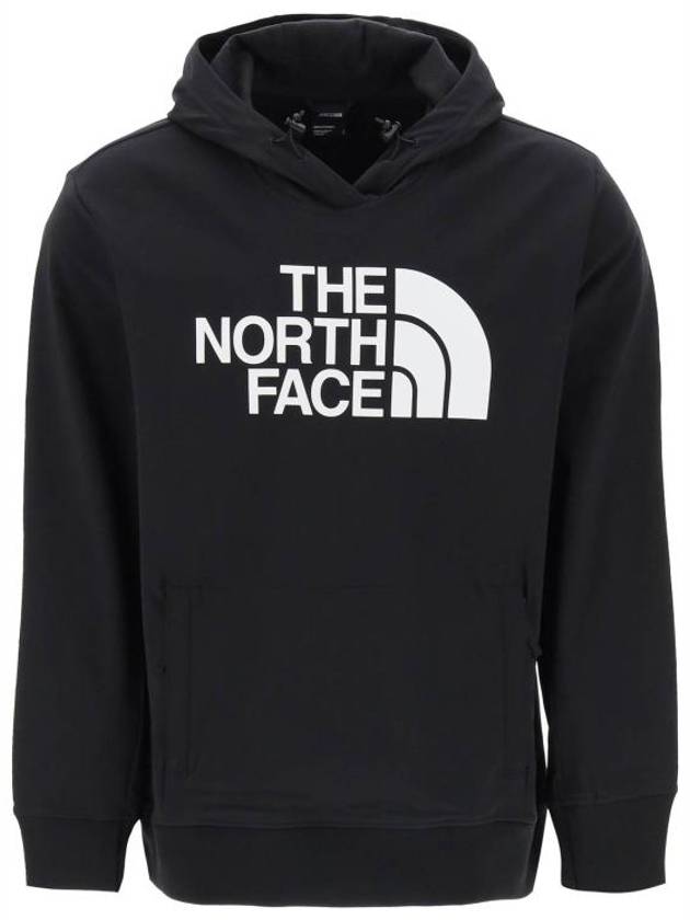 Techno Logo Print Hoodie Black - THE NORTH FACE - BALAAN 1