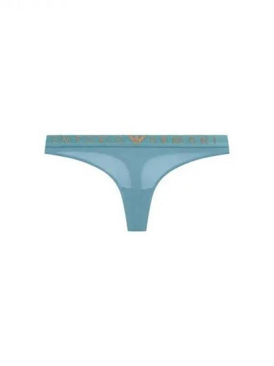 UNDERWEAR Women s Logo Band Microfiber Thong Green 270302 - EMPORIO ARMANI - BALAAN 1