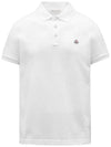 Logo Polo Shirt Optical White - MONCLER - BALAAN 3