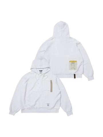 INSIDEOUT OVERSIZED BIO WASHED HOODIE V2 WHITE white 270788 - STIGMA - BALAAN 1