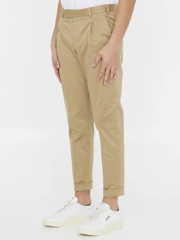 Beige Cotton Trousers - PT TORINO - BALAAN 2