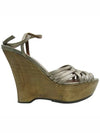 Smith Market Used Luxury Gold Shoes Women s - LANVIN - BALAAN 3