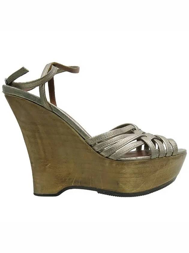 Smith Market Used Luxury Gold Shoes Women s - LANVIN - BALAAN 3