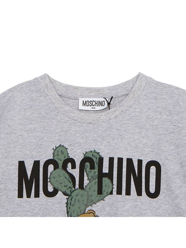 Kids short sleeved T shirt HTM03R LAA02 60926 Adults can wear - MOSCHINO - BALAAN 3