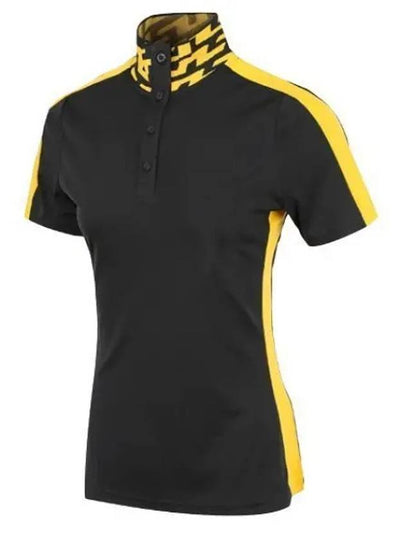 Women's Pip Polo Short Sleeve T-Shirt Black - J.LINDEBERG - BALAAN 2