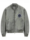 Cotton Blend Bomber Jacket Grey - DIOR - BALAAN 2